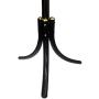 HTTH Standing Entryway Coat Rack Hat Hanger Holder 12 Hooks for Jacket Umbrella Tree Stand Metal Coat Hanger Home Decor (Black)