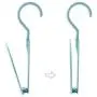 JK Home 3pcs Hanger Clothes Stand Set Creative Plastic Storage Rack Home Decoration Random Color