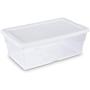 Sterilite 16428012 6 Quart White Storage Boxes (Pack of 24)
