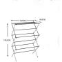 Accordion Design Clothes Airer,Folding Stainless Steel Laundry Drying Rack,Adjustable Dry Rail Hanger with Concise Home Portable,for Socks Bed Linen Clothing Extendable Compact