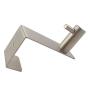 Over The Door Hook 2 PCS, Angle Simple SUS304 Stainless Steel Over Door Hanger, Robe Towel Coat Purse Organizers, Hook Rack for Interior Doors Shower Stall Cabinet Office, Hook Rail Brushed Steel