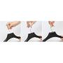 CHAONAO Black Suit Hangers Plastic Non-Slip Wide Shoulder Clothes Hanger for Coats, Jacket, Pants, and Dress Clothes,C,20pcs