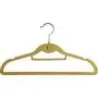 Beige Velvet Cascading Slim-Line Hanger with Notches and Tie Bar, Space Saving Stackable Suit Hangers with Chrome Hook (Set of 100) by The Great American Hanger Company Beige Velvet Cascading Slim-Line Hanger with Notches and Tie Bar, Space Saving Stackable Suit Hangers with Chrome Hook (Set of 100) by The Great American Hanger Company
