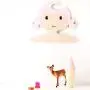 Studyset Kids Clothes Hangers, Wooden Cartoon Girl Shape Coat Hanger for Kids Room Storage Decoration Pink