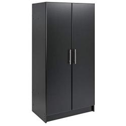 Prepac Elite Storage Cabinet 32" Wardrobe, Black