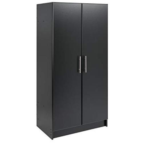 Prepac Elite Storage Cabinet 32" Wardrobe, Black