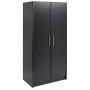 Prepac Elite Storage Cabinet 32" Wardrobe, Black