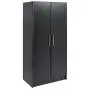 Prepac Elite Storage Cabinet 32" Wardrobe, Black