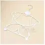 wing1 5PCs Childrens Siamese Clothes Hangers for Clothing Store Plastic Tubular Slotted Child Baby Clothing Hanger Storage Organizer,K