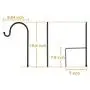 GOFORWILD Shepherd Hook 4 Pack Adjustable, 49 inches Tall, Made of Premium Metal for Bird Feeder, Garden Decor, Plant Hanger, Lantern Hook, Solar Light Hanging, 7014