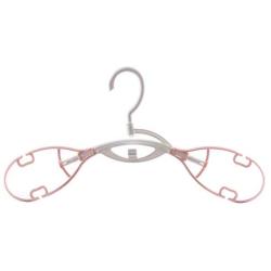 Yuqianjin Suit Hangers (Pack of 10) Non Slip No Shoulder Suit Hangers,Space Saving Clothes Hangers,Rounded Hangers for Coat,Sweater,Jackets,Pants,Shirts (Color : Pink)