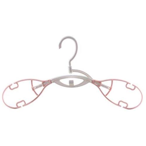 Yuqianjin Suit Hangers (Pack of 10) Non Slip No Shoulder Suit Hangers,Space Saving Clothes Hangers,Rounded Hangers for Coat,Sweater,Jackets,Pants,Shirts (Color : Pink)