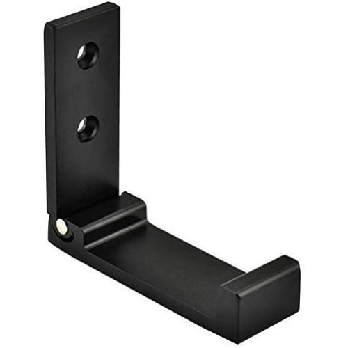 Zconmotarich Clothes Storage Aluminum Alloy Wall Mounted Foldable Clothes Hanger Rack Towel Coat Robe Hook - Black