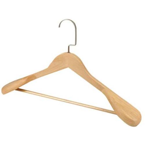 TIFENNY High-Grade Wide Shoulder Wooden Coat Hangers - Solid Wood Suit Hanger Wrinkle-Free Seamless Hanger Drying Rack