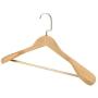 TIFENNY High-Grade Wide Shoulder Wooden Coat Hangers - Solid Wood Suit Hanger Wrinkle-Free Seamless Hanger Drying Rack