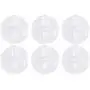 uxcell 6 Pcs Suction Cup Hooks 1.2 Inch Wall Hooks Hangers Removable Kitchen Bathroom Wall Vacuum Holder for Smooth Tile Glass and Mirror Clear