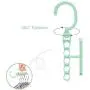 10pcs Random Color Coat Hangers for Clothes Creative Rotating Handle 5-Hole Windproof Hanger Baby Kids Wardrobe Classification Organizer 10pcs Random Color Coat Hangers for Clothes Creative Rotating Handle 5-Hole Windproof Hanger Baby Kids Wardrobe Classification Organizer