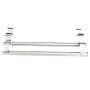 Double Layers Stainless Steel Telescopic Towel Holder Rack Hanger Organizer Bathroom Kitchen
