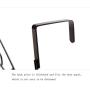 HTTDIAN Home Without Traces Nail-Free Door Hooks Racks Clothes Hooks Creative Bathroom Kitchen Hook Clothes Hangers (Color : Black, Size : 5 Hooks)