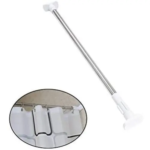 OUNONA Retractable Curtain Hanger/Shower Curtain Rod,Clothesline Pole/Clothes Drying Hanger Rod 35/50cm OUNONA Retractable Curtain Hanger/Shower Curtain Rod,Clothesline Pole/Clothes Drying Hanger Rod 35/50cm