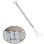 OUNONA Retractable Curtain Hanger/Shower Curtain Rod,Clothesline Pole/Clothes Drying Hanger Rod 35/50cm