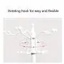 Xiaoli Coat Rack Iron Art Floor Standing Coat Racks Bedroom Clothes Hanger Living Room Clothing Hats Bags Hanging Storage Shelf Rack Coat Stand (Color : White)