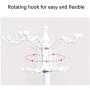 Yo-Yo2015 Coat Rack Iron Art Floor Standing Coat Racks Bedroom Clothes Hanger Living Room Clothing Hats Bags Hanging Storage Shelf Rack Coat Hook (Color : Black)