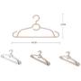 SAASNY Plastic Hangers,10 Brown 46cm Plastic All Purpose Clothes Garment Coat Hangers Space Saving with Non-Slip Trouser Bar and Tie Rack Ideal for Home and Shops - Space Saving Solution