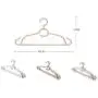 SAASNY Plastic Hangers,10 Brown 46cm Plastic All Purpose Clothes Garment Coat Hangers Space Saving with Non-Slip Trouser Bar and Tie Rack Ideal for Home and Shops - Space Saving Solution SAASNY Plastic Hangers,10 Brown 46cm Plastic All Purpose Clothes Garment Coat Hangers Space Saving with Non-Slip Trouser Bar and Tie Rack Ideal for Home and Shops - Space Saving Solution