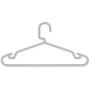 SAASNY Coat Hangers Plastic Hangers,Plastic Coat Hangers,5 Pack Clothes Hangers Thin Plastic Hangers Space Saving Coat Hanger Non Slip Suit Hanger,Grayish White,Dress,Jacket,Heavy Clothes Hangers