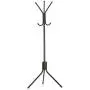 Vaorwne Standing Entryway Coat Rack Coat Tree Hat Hanger Holder Jacket Umbrella Tree Stand Base Metal Children Coat Rack Clothes Tree Hat Hanger Hat Rack Coat Racks Stand for Coats (Black)