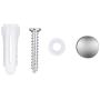 Wall Hook Aluminum Alloy Wall Mount Coat Hook Rack for Hanging Clothes Coat Hat Towels Hanger Home Bathroom Kitchen Household Hardware (6 Hooks)