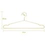 KYCPTNFJ 45CM Gold Metal Hangers Clothes Hangers, Coat Hanger, Standard Suit Hangers 20 pcs