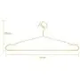 KYCPTNFJ 45CM Gold Metal Hangers Clothes Hangers, Coat Hanger, Standard Suit Hangers 20 pcs KYCPTNFJ 45CM Gold Metal Hangers Clothes Hangers, Coat Hanger, Standard Suit Hangers 20 pcs