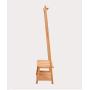 Cxjff Floor Standing Coat Rack Clothes Hat Stand Floor Standing Coat Rack Clothes Hat Stand Hanger 2 Layers Pole 5 Hooks Solid Wood, 60 39 170CM Hanger Modern (Color : Log Color)