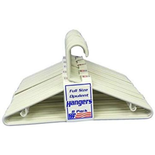 THE UM24 Set of 40 Plastic Tubular Opulent Cloth Hanger White