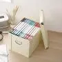 X-Super Decorative Storage Cardboard Boxes with Lip Sturdy Organizer Gift Boxes for Keepsake Toys Photos Memories Closet Nursery Office File Wardrobe Bookshelf Display Case(White, Medium Sizes)