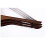 5pcs/lot 32cm Childrens Solid Wood Anti-Skid Hanger Wooden Vintage Baby Clothes Hanger