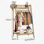 WYQSZ Hanger Floor Bedroom Storage Storage Bamboo Space Hanging Clothes Rack Coat Rack Rack Hanger - Coat Rack 8563 (Size : 70140cm)