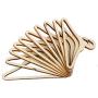 10pcs Wood Wooden Clothes Coat Hanger 12cm Long Baby Children Clothes Hangers Organizer House Storage Tools