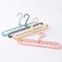 Plastic Magic Hangers, Hanger Organizer Space Saving Clothes Hangers 360° Swivel Hooks Solid Color Closet Organizer-Pink 20-Pack