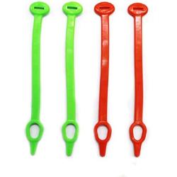 ZLMC 4 PCS Portable Household Wind-Proof Buckle Plastic Silicone Hook, Clothes Hanger Fixed Hook, Clothes Drying Rope Non-Slip Fixed Buckle