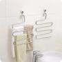 Pants Hangers Rack for Closet Organization Stainless Steel S-Shape 5 Layer Clothes Hangers for Space Saving Storage(Pack of 1/2/4/)