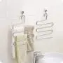 Non-Slip Pants Hangers Rack for Closet Organization Stainless Steel S-Shape 5 Layer Clothes Hangers for Space Saving Storage(Pack of 1/2/4/) Non-Slip Pants Hangers Rack for Closet Organization Stainless Steel S-Shape 5 Layer Clothes Hangers for Space Saving Storage(Pack of 1/2/4/)