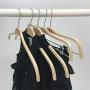 KOOBAY Zara Style Clothes Hanger 30Pcs16.5 Space Saving Natural Wood Coat Hanger