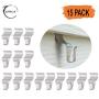 Eatelle No-Hole Needed Vinyl Siding Hooks, Heavy Duty Stainlees Steel Hanger Hooks (15)
