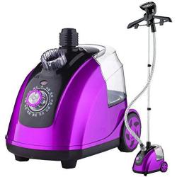 WYZXR Upright Garment Steamer 1.6L Upright Garment Steamer 1800W Professional Clothes Steamer Iron Handheld 11 Files with Hangers,Purple