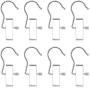 Coideal Heavy-Duty Hanger Clips Hooks, 8 Pack Portable Boot Organizer Pant Towel Holder Stainless Steel Laundry Hook Hanging Clothes Pins for Travel,Closet,Clothing (Silver)