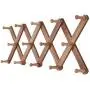 OROPY Wooden Expandable Coat Rack Wall Mounted Multi-Purpose Closet Hook for Door and Wall (X Shape, 14 Peg Hooks)