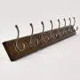 ZEMIN Wall Mounted Coat Rack Clothes Hat Hanger Holder Hooks Fashion Antique Wood, 3 Colors, 3 (Color : Brown, Size : 6 Hooks) ZEMIN Wall Mounted Coat Rack Clothes Hat Hanger Holder Hooks Fashion Antique Wood, 3 Colors, 3 (Color : Brown, Size : 6 Hooks)